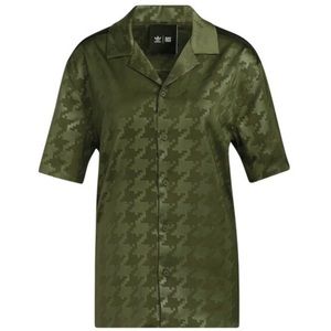 *RARE ADIDAS x IVY PARK HALLS OF IVY Satin Short Sleeve Button Shirt- NW…